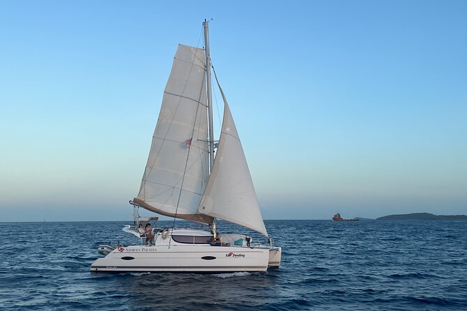 Catamaran Sail to Jost Van Dyke (Soggy Dollar Bar) - International entry to the BVI: passport stamp and the $85 cash customs fee