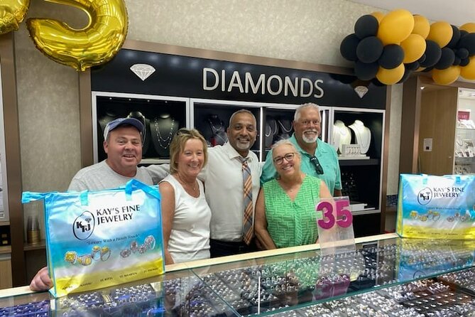Drinks & Diamonds Shopping Experience in St. Thomas - On-Site Jewelry Cleaning and Service While You Watch