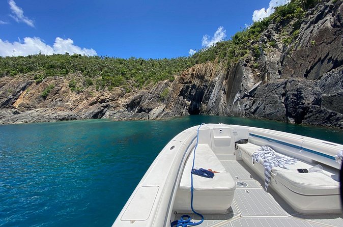 Full Day Snorkeling and Beach Hopping- 37' Intrepid - Beach hopping choices: Magen’s Bay and St John bays in one day