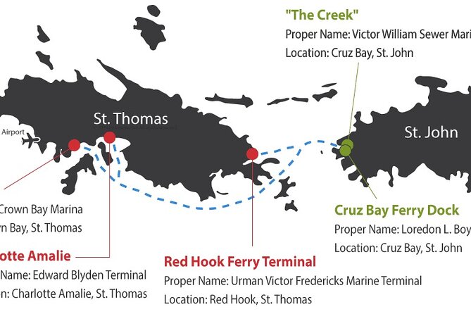 Paradise Taxi & Tours USVI- St. Thomas - Airport Transfer to Red Hook Ferry - What’s Included (and What You Still Pay for the Ferry)