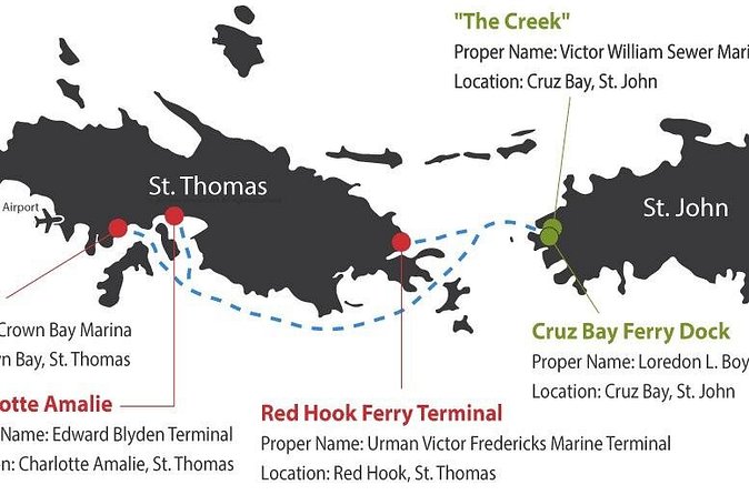 Paradise Taxi & Tours USVI- St. Thomas - Airport Transfer to Red Hook Ferry - Potential Snags to Watch For on Any Transfer Day