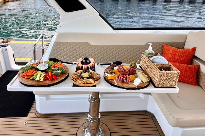 Private Luxury Catamaran Champagne Sunset Cruise - Stop 3: Charlotte Amalie after sunset and glowing harbor lights