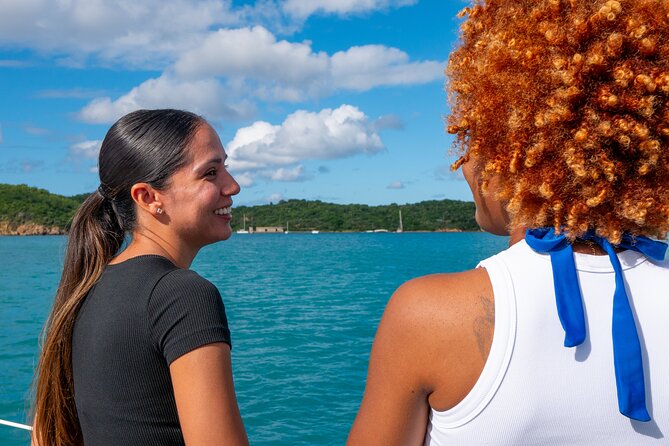 Sail Away on your Private 55-foot Catamaran Charter - The 45-minute sail to Buck Island: when the day starts relaxing