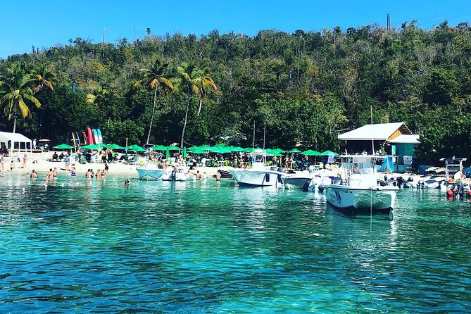 St. Thomas Cycleboats Water Island Trip - On board: how the motor, bar setup, and Bluetooth change the mood